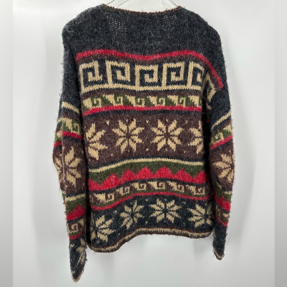 Peruvian Trading Company Made In Peru Button Cardigan Sweater Medium - Picture 4 of 5